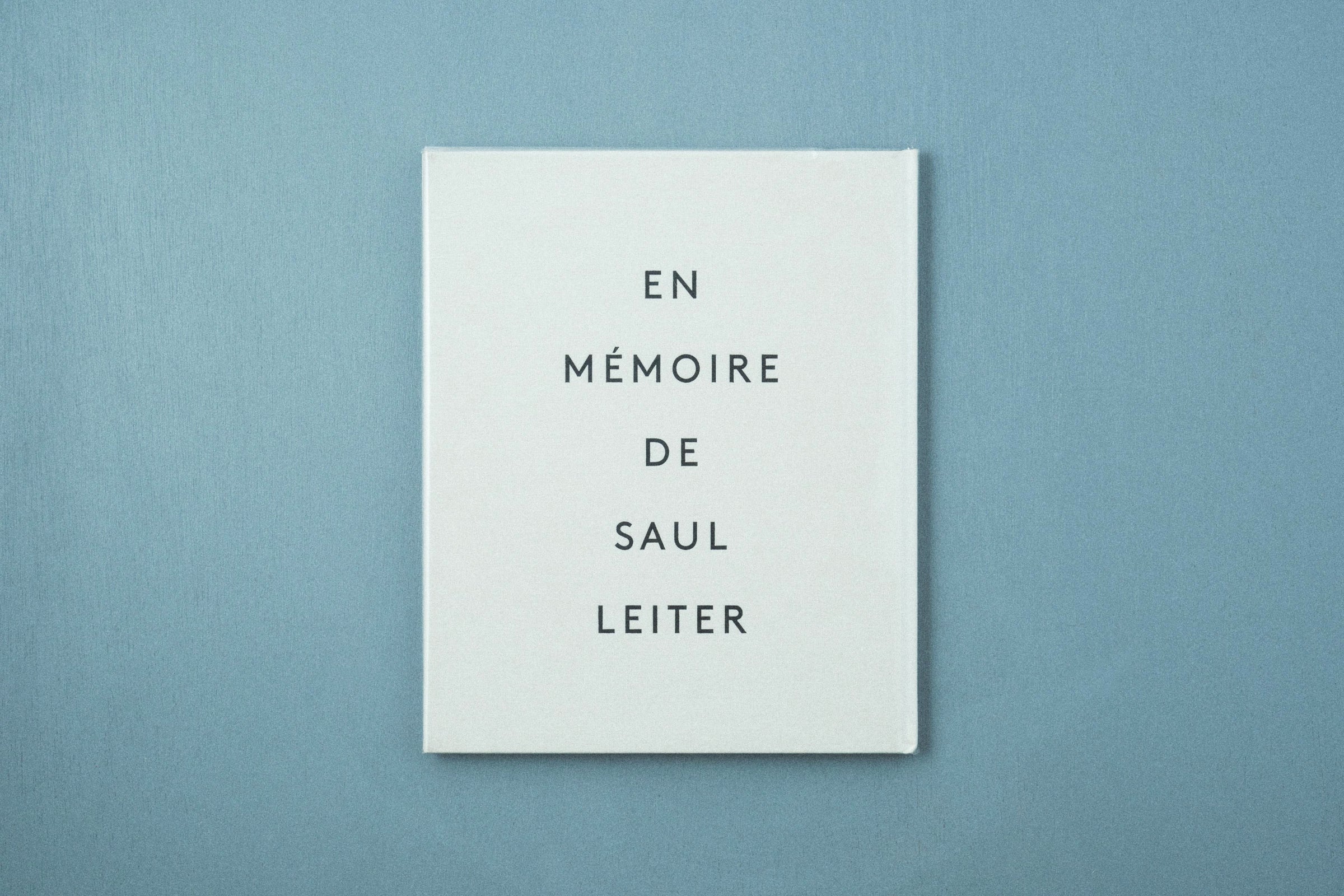 en mémoire de saul leiter 写真集 EN MEMOIRE DE SAUL LEITER（second edition） | granne308